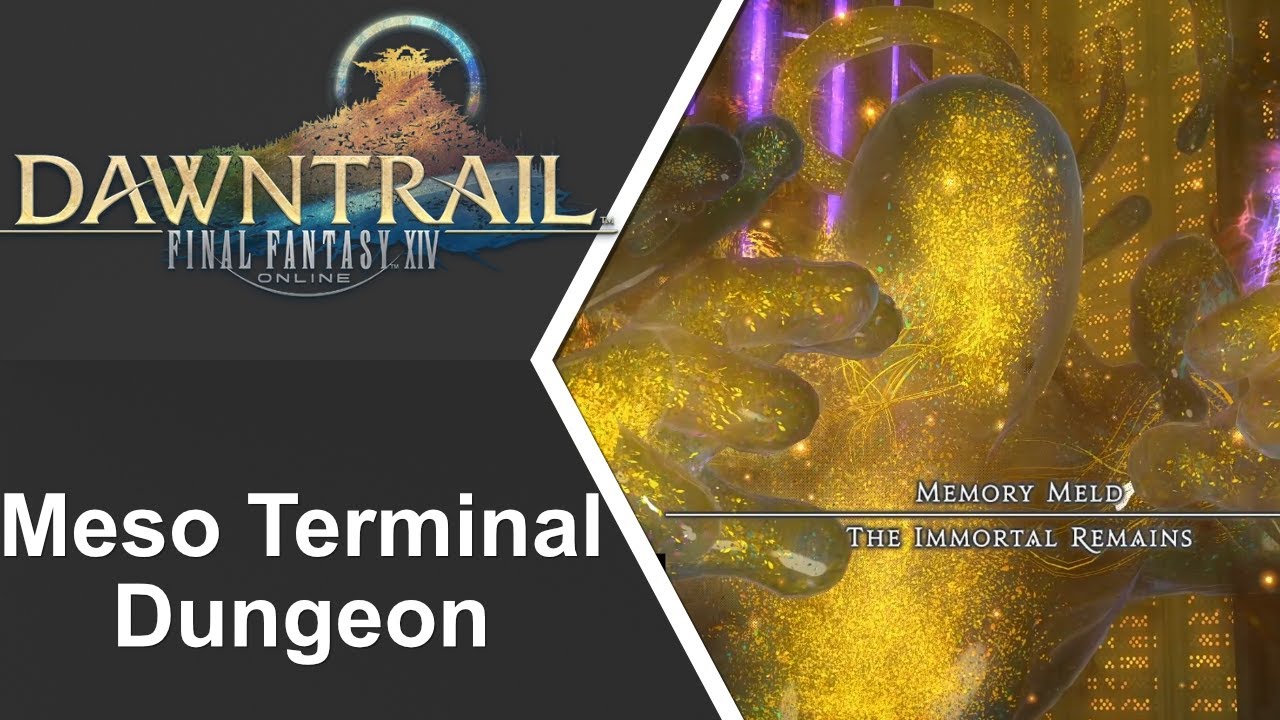 Final Fantasy XIV Dawntrail - The Meso Terminal Dungeon (Scholar POV) #finalfantasyxiv