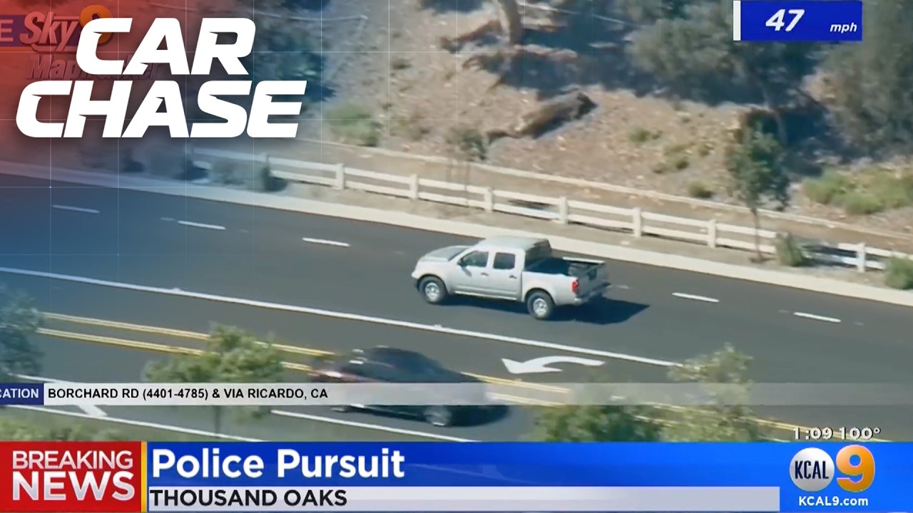 Police Pursuit starts after suspect threatens family with a weapon!