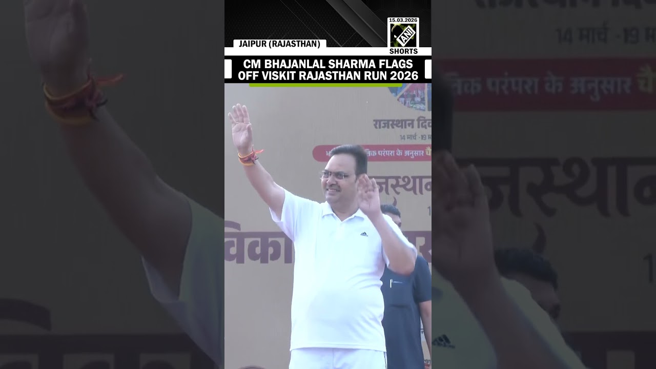 Rajasthan CM Bhajanlal Sharma flags off & participates in Viksit Rajasthan Run 2026 in Jaipur