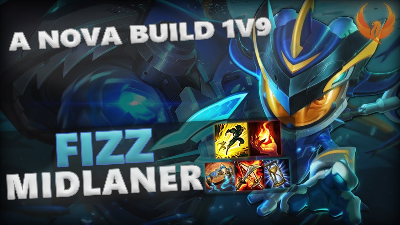 NOVA BUILD 1v9 - FIZZ MID GAMEPLAY [PT-BR]