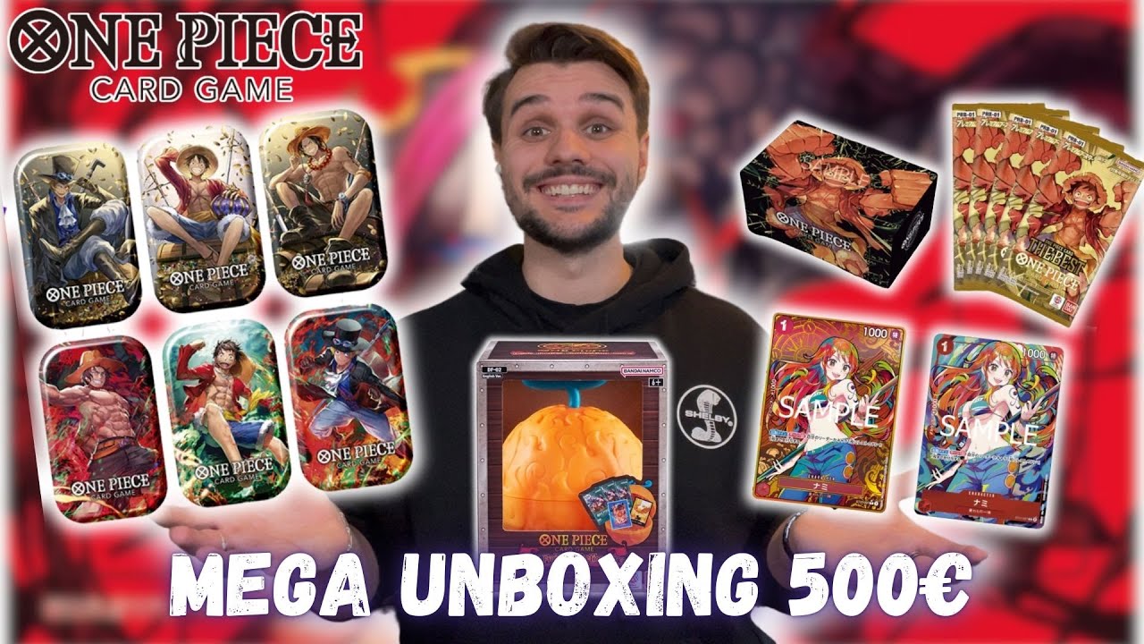 MEGA UNBOXING A 500€ !! MINI TIN PACK SET VOL.1, BUNDLE PRB01 ET DEVIL FRUIT VOL.2