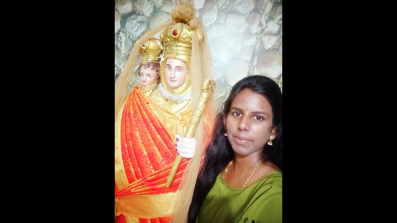 NewYear2025 saree draping for Mother Mary in 5 minutes #velankanni madha