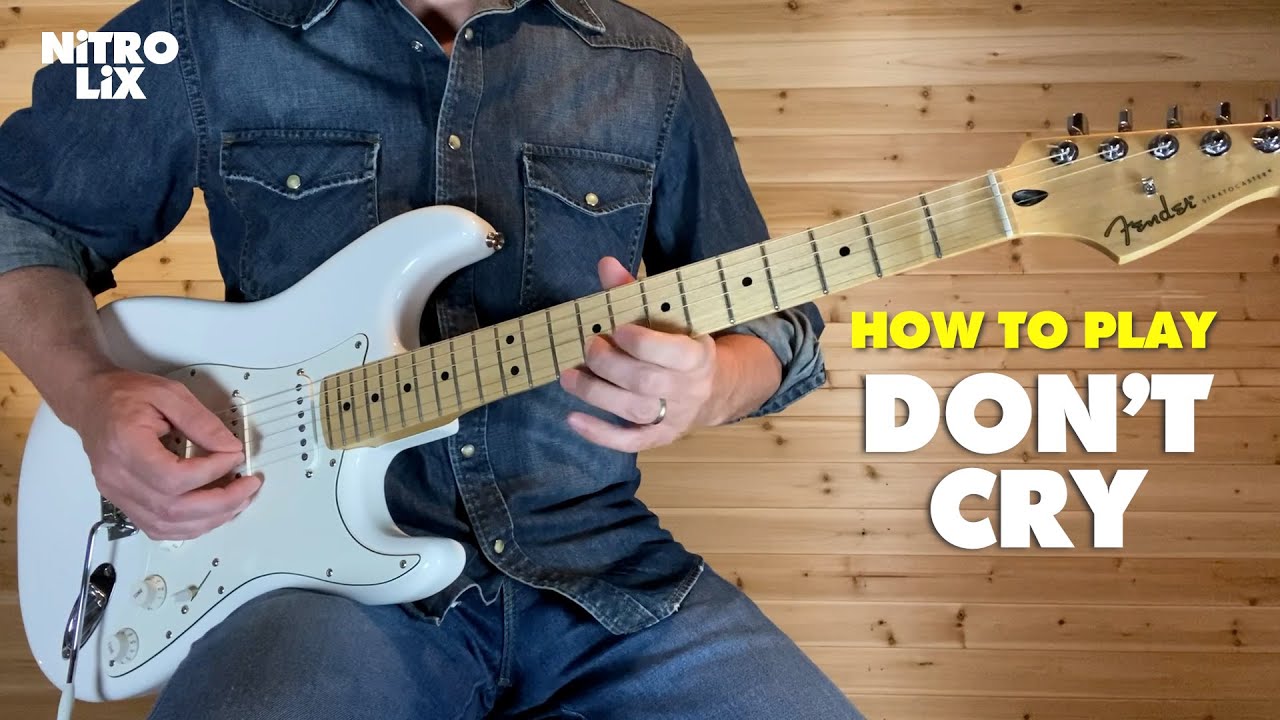 Don't Cry | Guns N' Roses | Guitar Lesson (Rhythm/Lead)