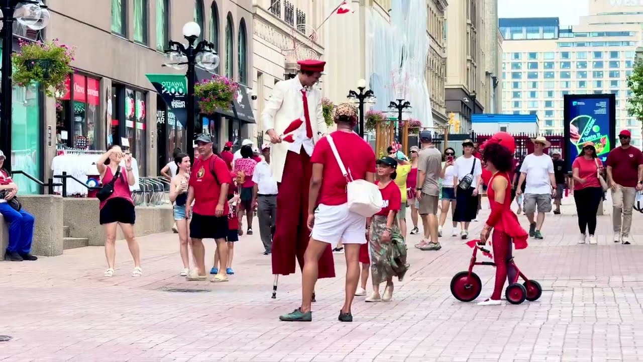 🇨🇦 Canada Day 2026 in Ottawa | 90-Second Celebration Highlights | Street Performers & Festival Vibes