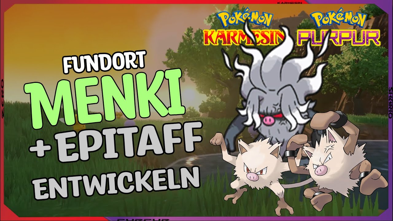 So Entwickelt Ihr Menki zu Epitaff bzw Rasaff in Pokemon Karmesin & Purpur