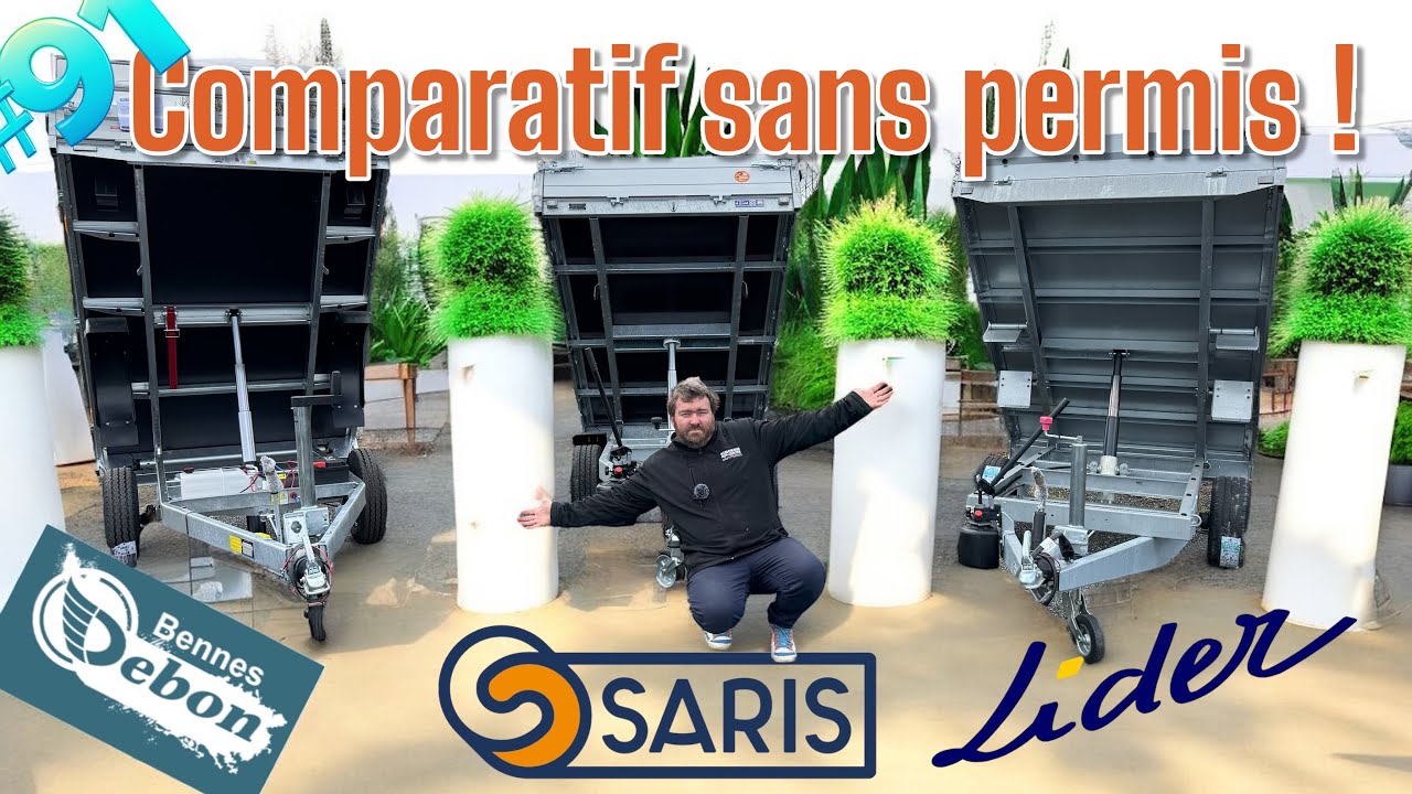Flo et Nico /comparatif 3 bennes 1300kgs