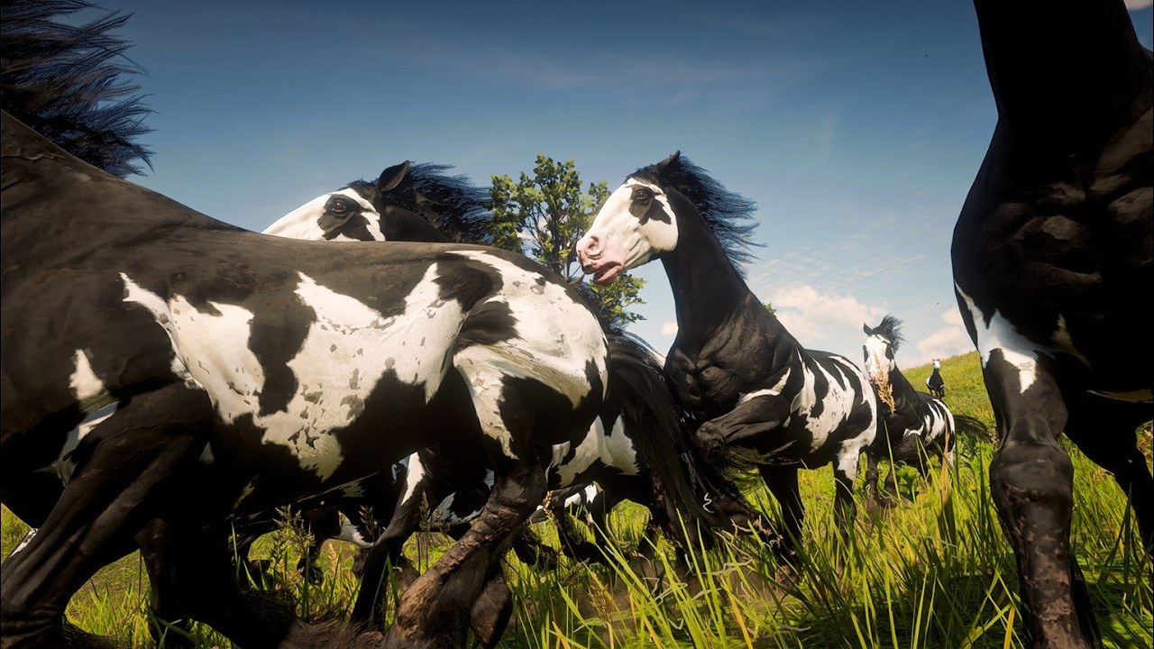 Черный ТАБУН Мустангов в Red Dead Redemption 2