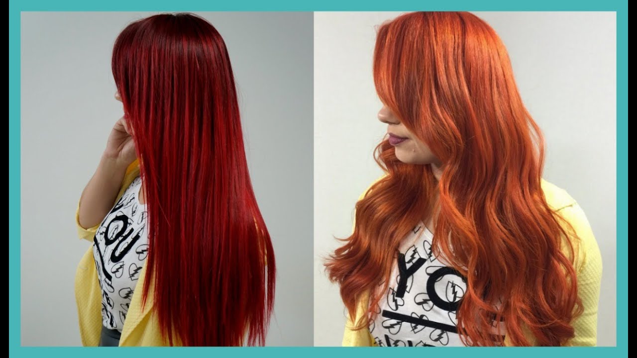 CABELOS | do VERMELHO para RUIVO ACOBREADO em 1 DIA ♡ KAMALEOAH