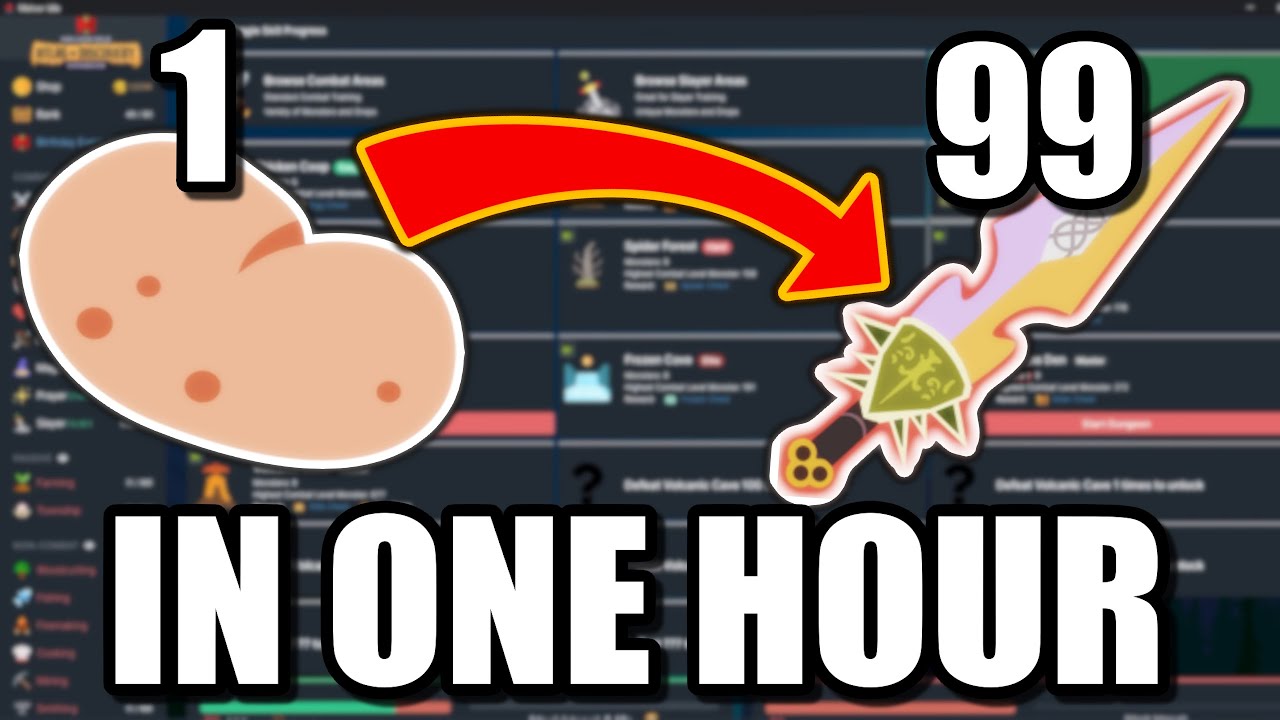 Hardcore Combat Only Speedrun | Supercut | Melvor Idle