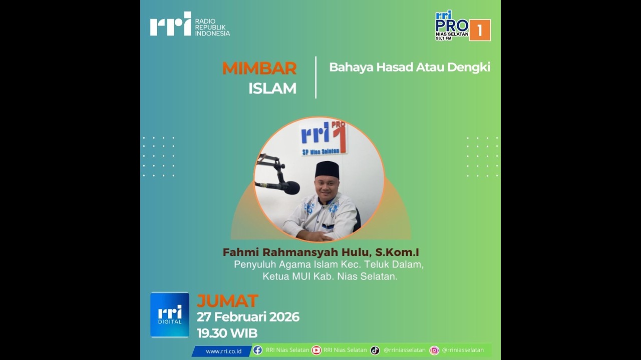 🔴 LIVE |  MIMBAR AGAMA ISLAM - BAHAYA HASAD ATAU DENGKI