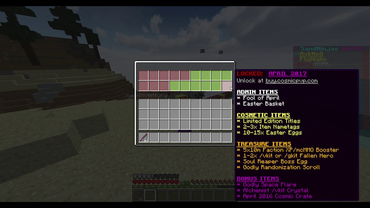 Leaking The April 2017 Cosmic Crate!!! - CosmicPvP Factions