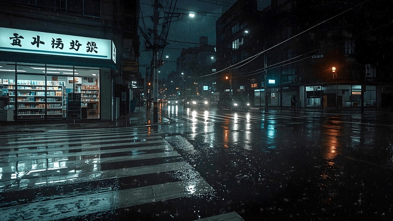🌧️ Midnight Tokyo Lofi – Rainy Night Jazz & Cozy Winter Vibes