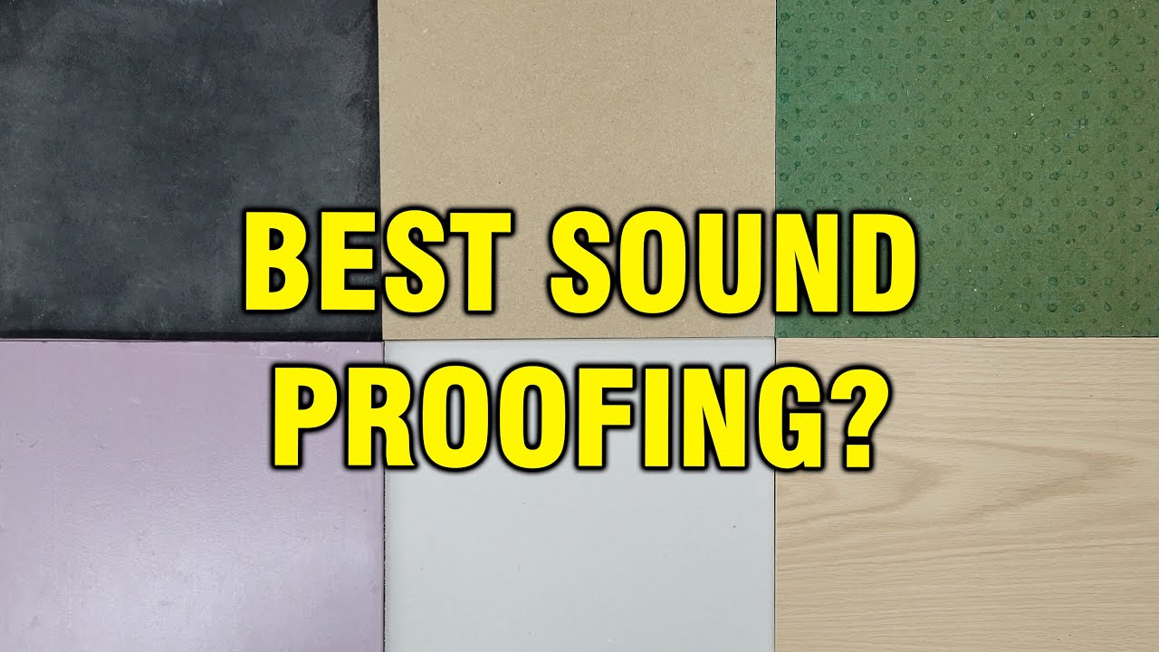What is the best material for soundproofing?
