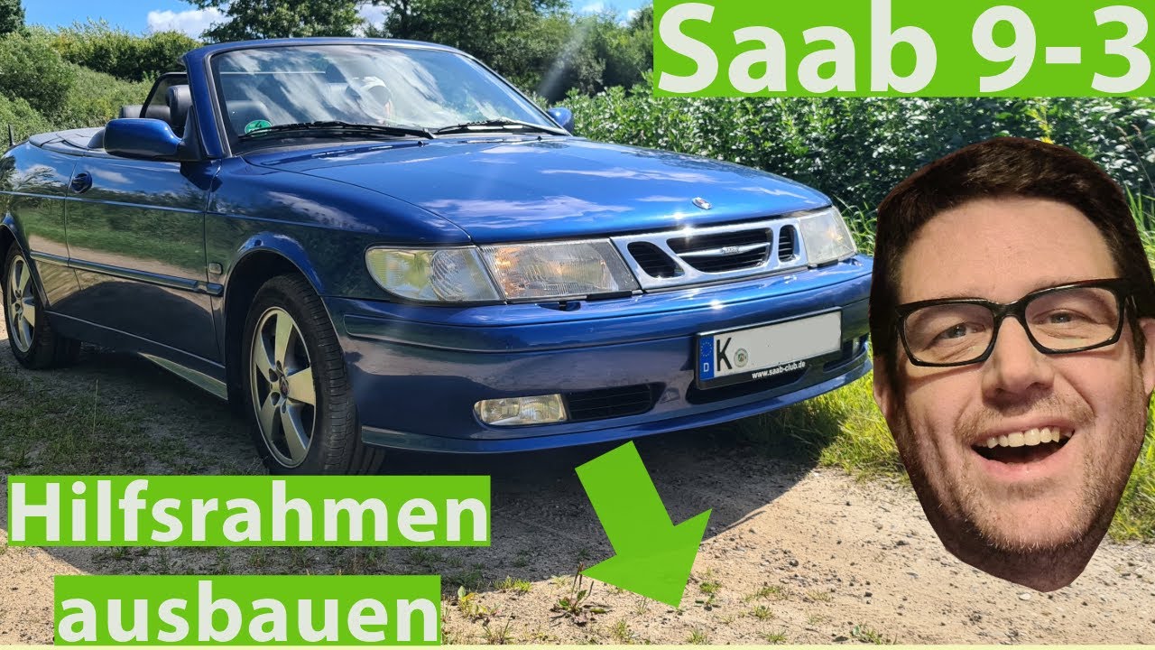 SAAB 9-3 Cabrio - Vorderen Hilfsrahmen ausbauen. Auspuff, Fahrwerk, Lenkung, etc.