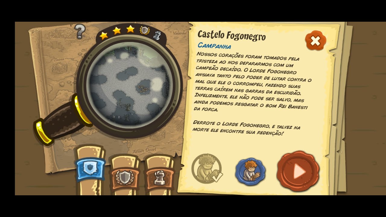 Kingdom Rush Castelo fogonegro Desafio Campanha (Gameplay PT/BR)