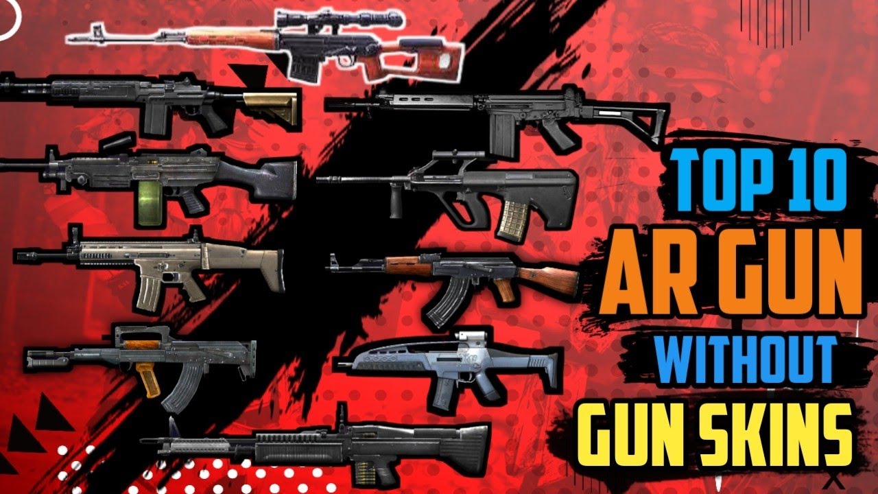 BEST AR GUN IN FREE FIRE || TOP 10 AR GUN IN FREE FIRE || TOP 10  AR GUN FOR TOURNAMENT ||