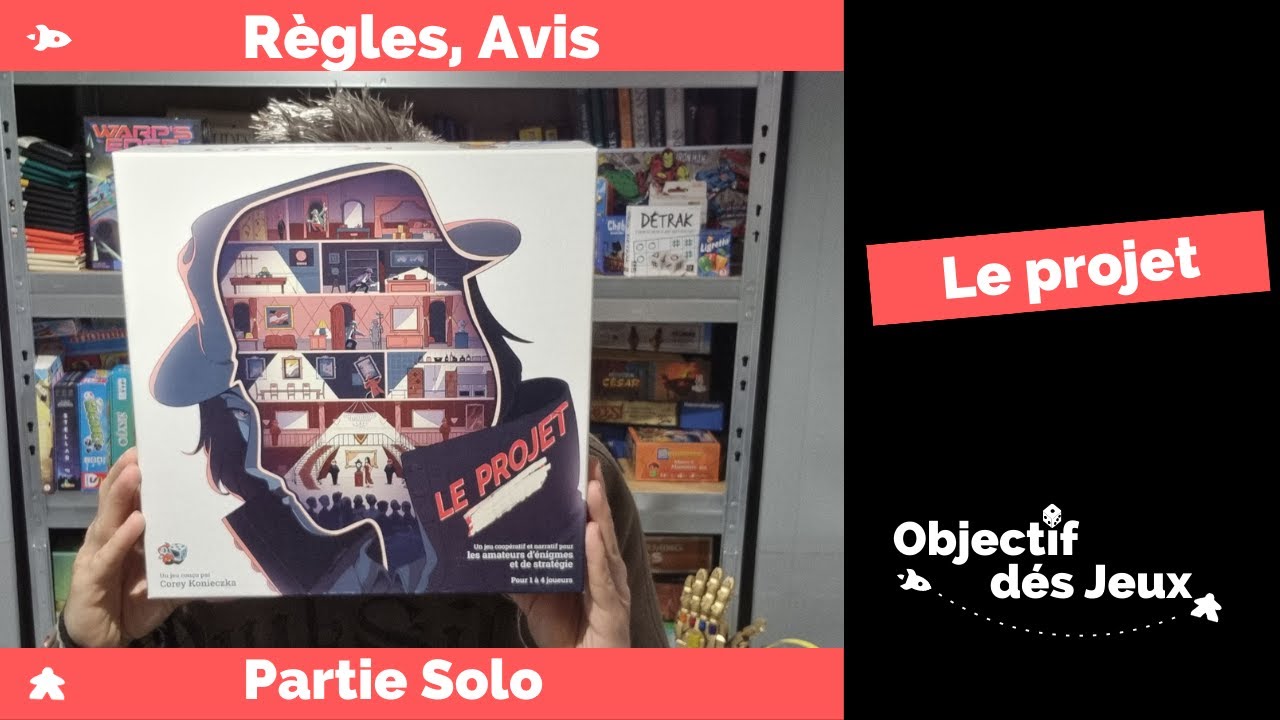 Le projet Comment jouer une partie solo avec vidéo règle du jeu de société. Unexpected games.