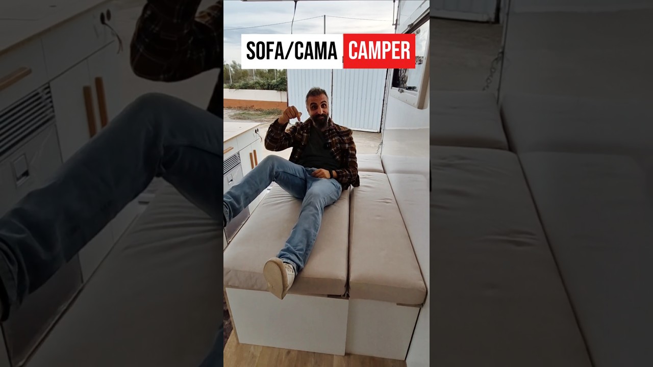 CAMA CAMPER CONVERTIBLE‼️ Idea 💡 para furgonetas camperizadas y autocaravanas 🚐🌍 #vanlife #campervan
