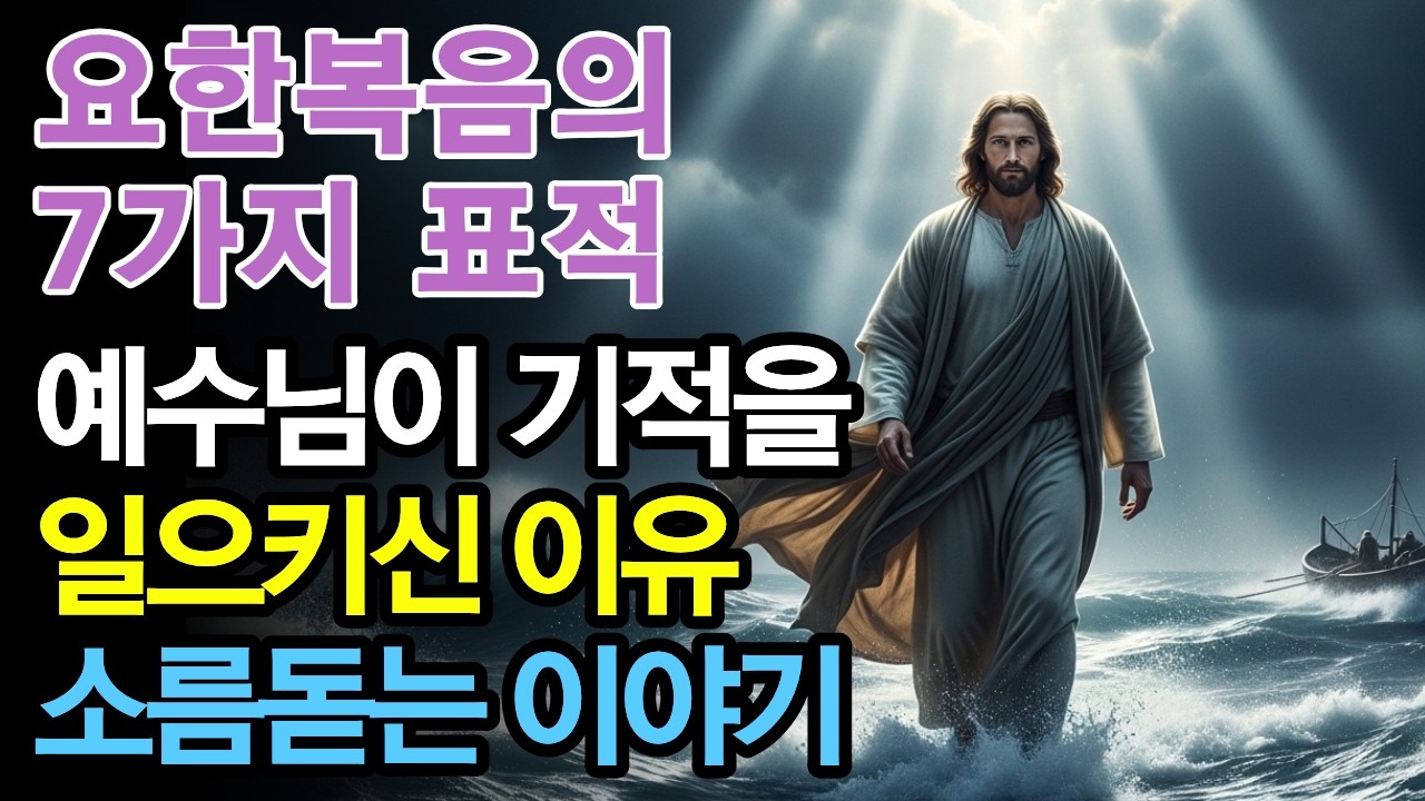 요한복음에 나타난 7가지 기적이 무언가를 가리키고 있다는 사실 알고 계신가요? #성경말씀 #성경해석 #성경공부