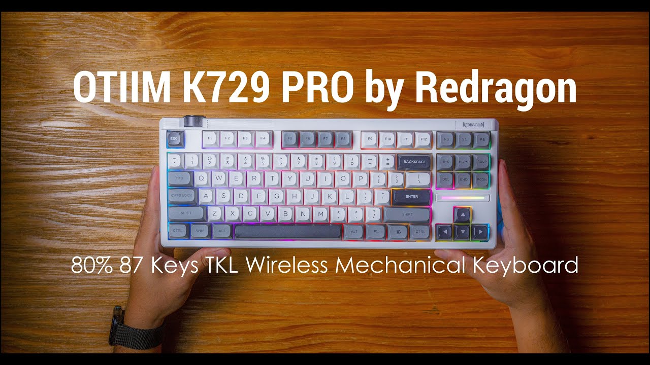OTIIM K729 PRO by Redragon | Custom Silent Peach Switch | ASMR @redragonkeyboard