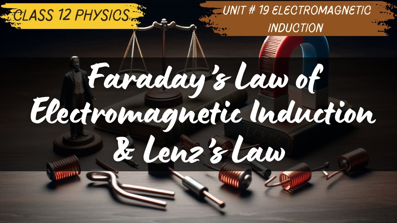 Faraday's Law of Electromagnetic Induction & Lenz's Law |Class 12 |Unit 19 Electromagnetic Induction
