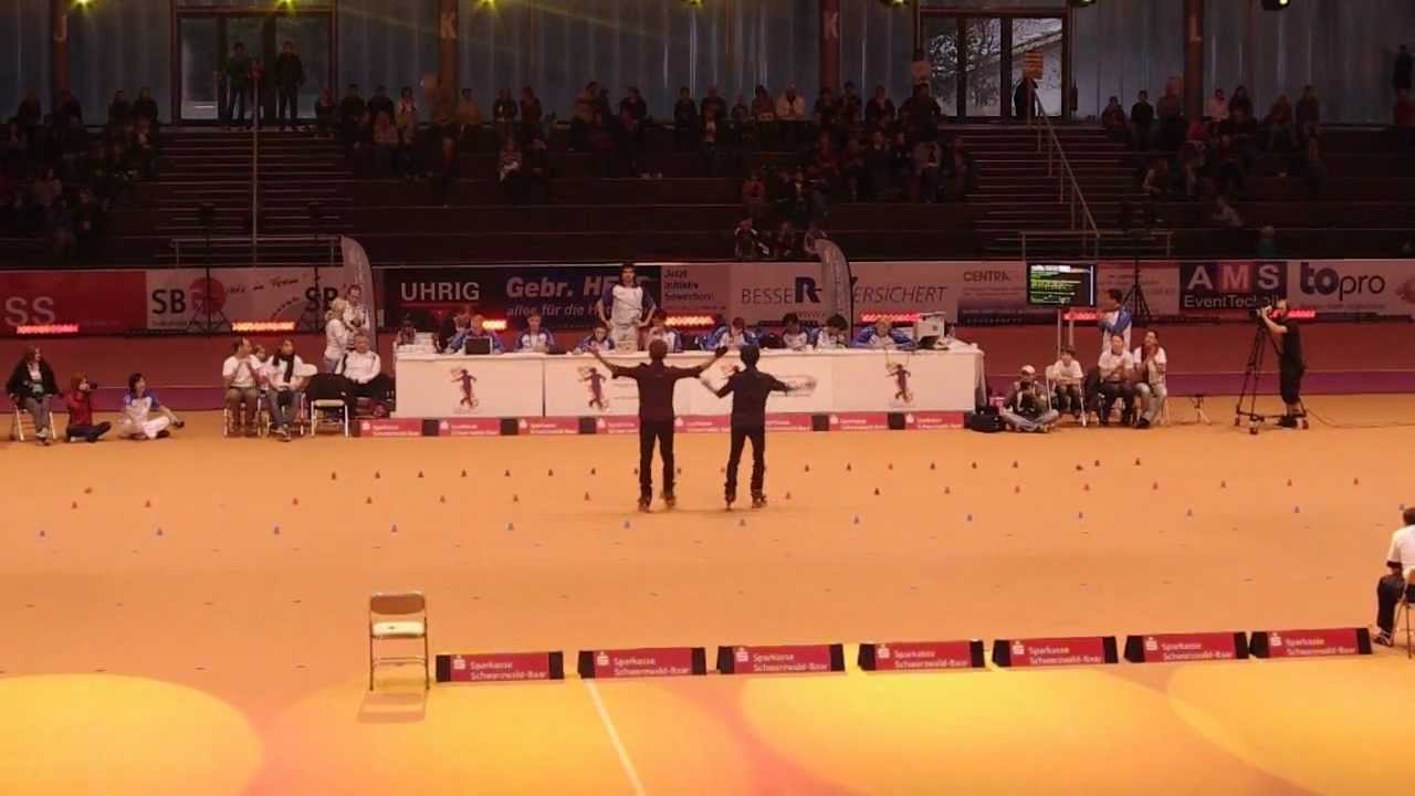 WFSC 2011 Geisingen - pair  freestyle slalom - Kao Lin-Ta & Huang Yu-Ping