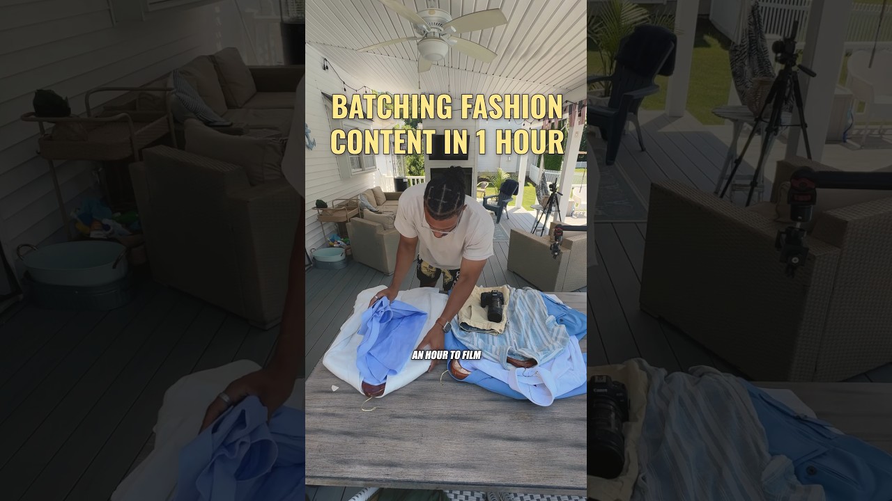 Create loads of fashion content in one hour!