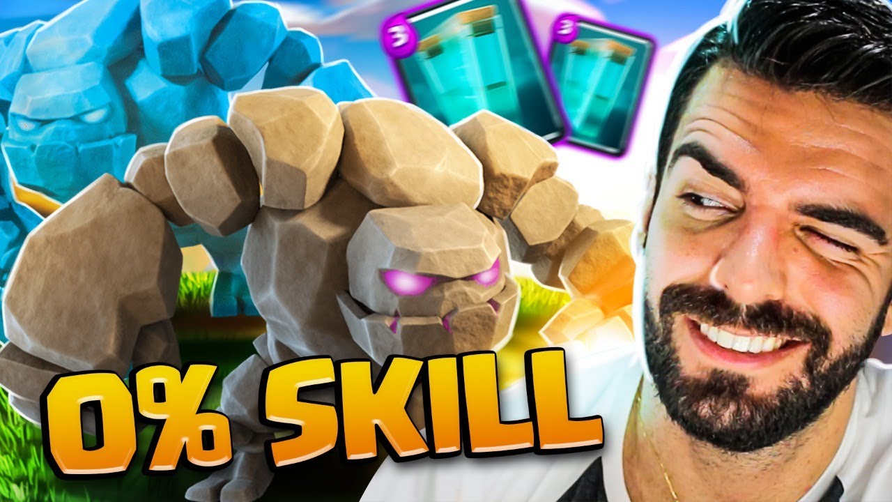 O DECK DE GOLEM MAIS SEM HABILIDADE DO CLASH ROYALE