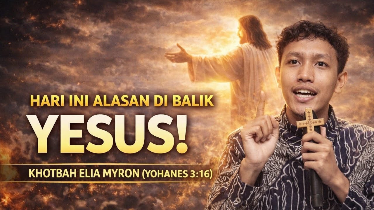 “Hari Ini Alasan di Balik Yesus | Khotbah Elia Myron (Yohanes 3:16)”
