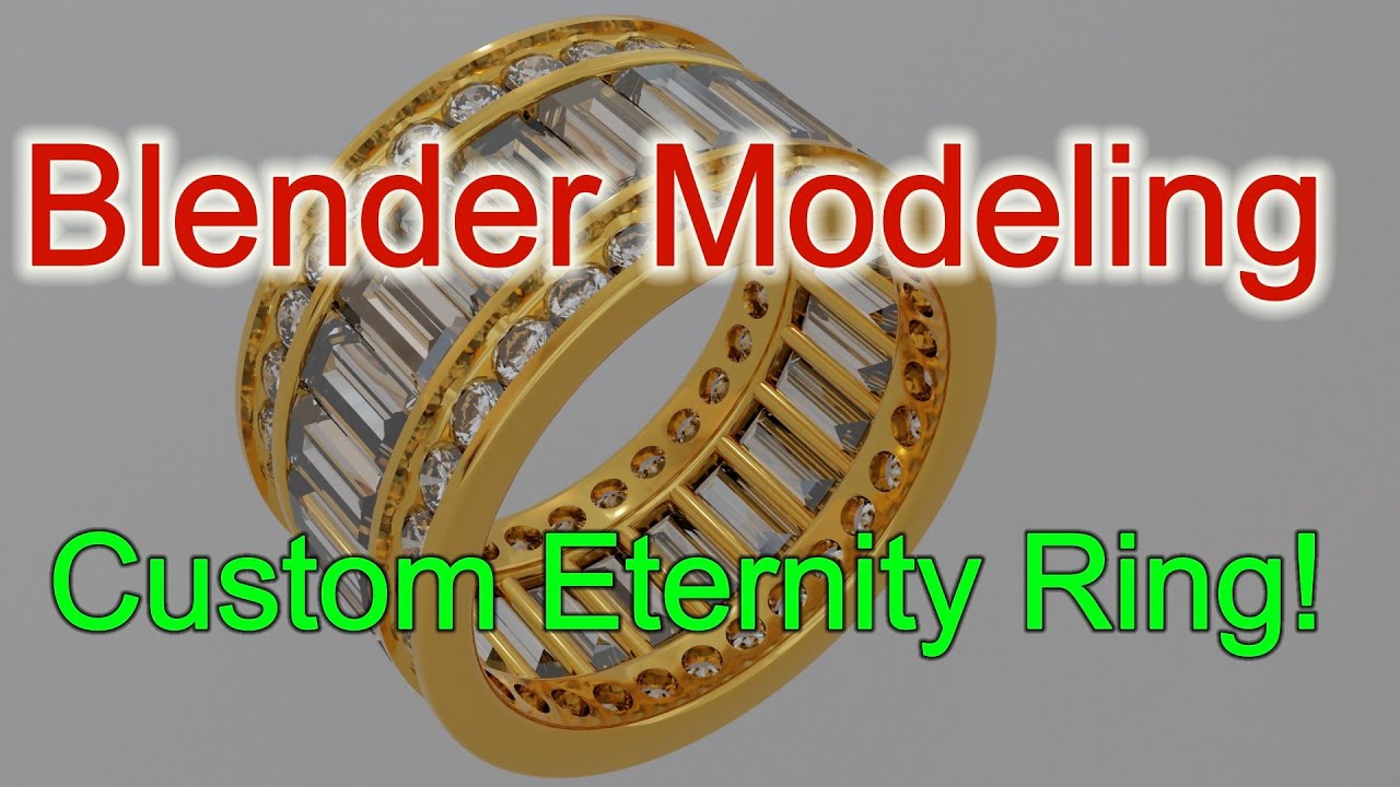 Blender 2.9x Моделирование уникального кольца вечности!