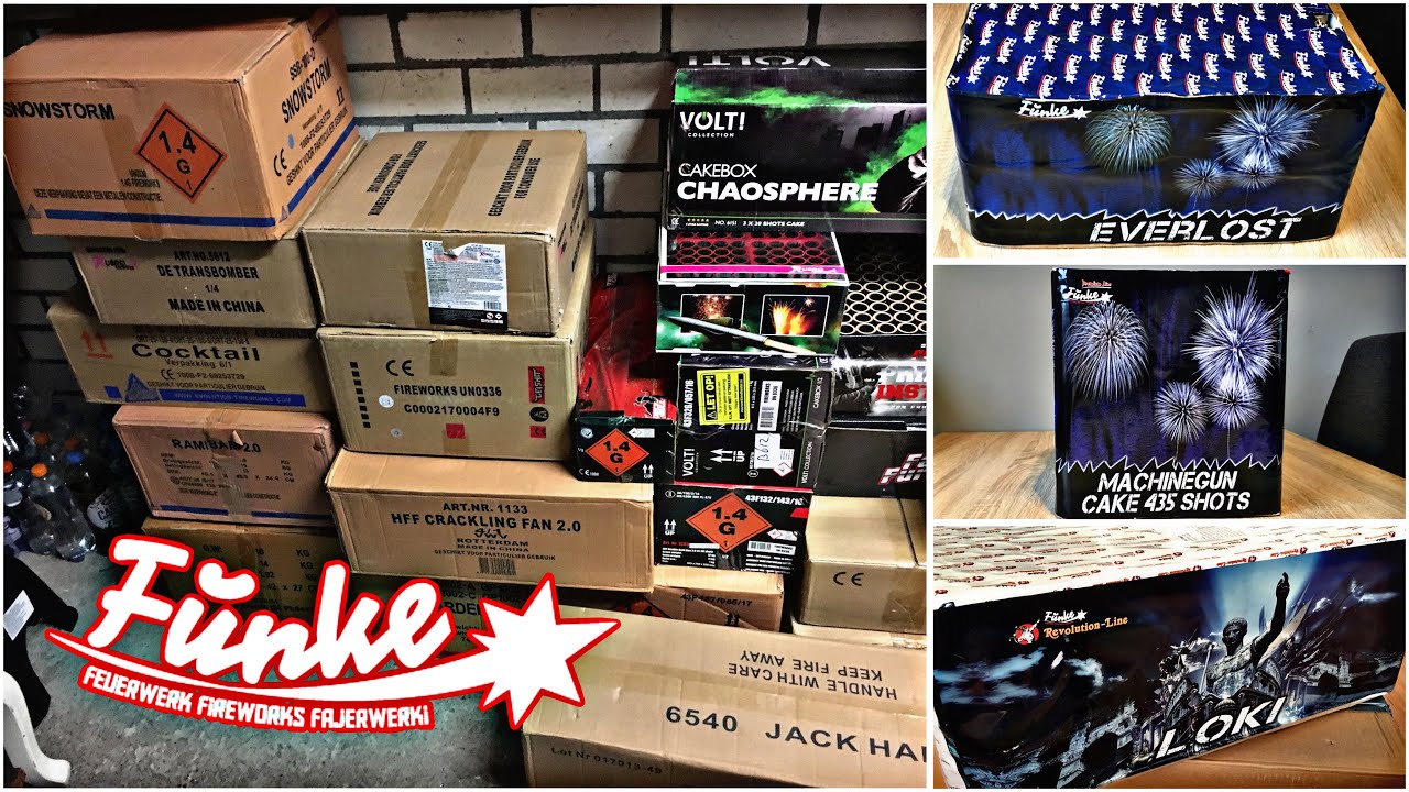 F3 & F4 Blokken van Funke Fireworks stoken! : Vuurwerk Compilatie