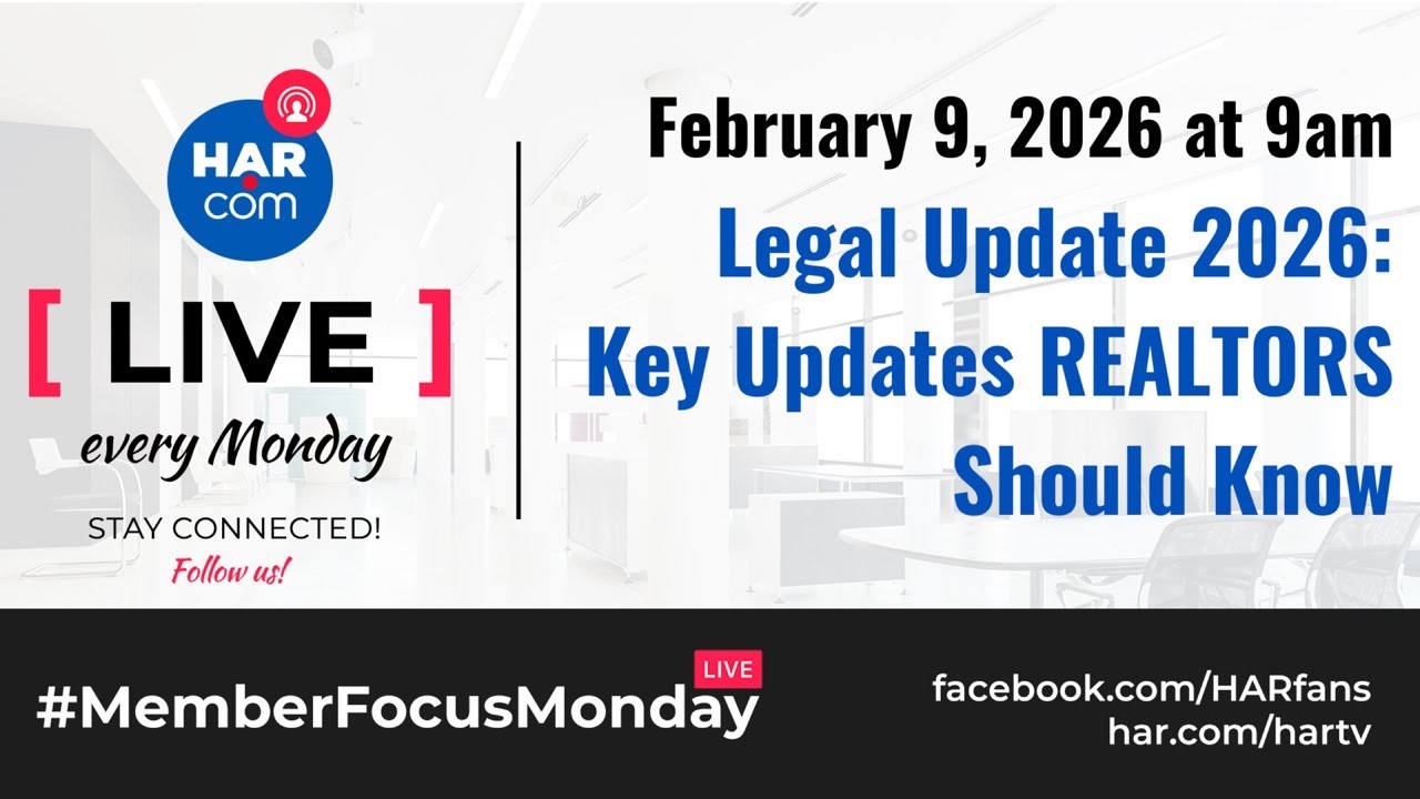 #MemberFocusMonday - Legal Update 2026: Key Changes REALTORS Should Know