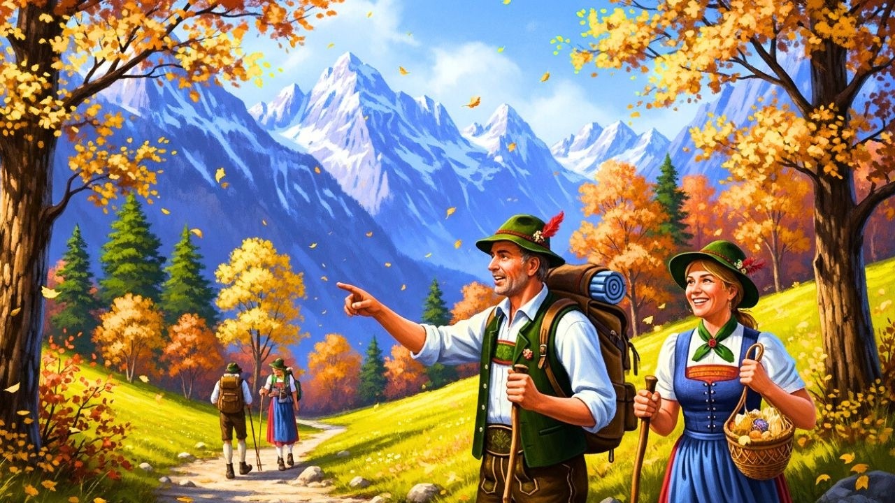 Goldene Blätter tanzen Walzer – Die schönste Herbstmelodien der Berge 🍁✨