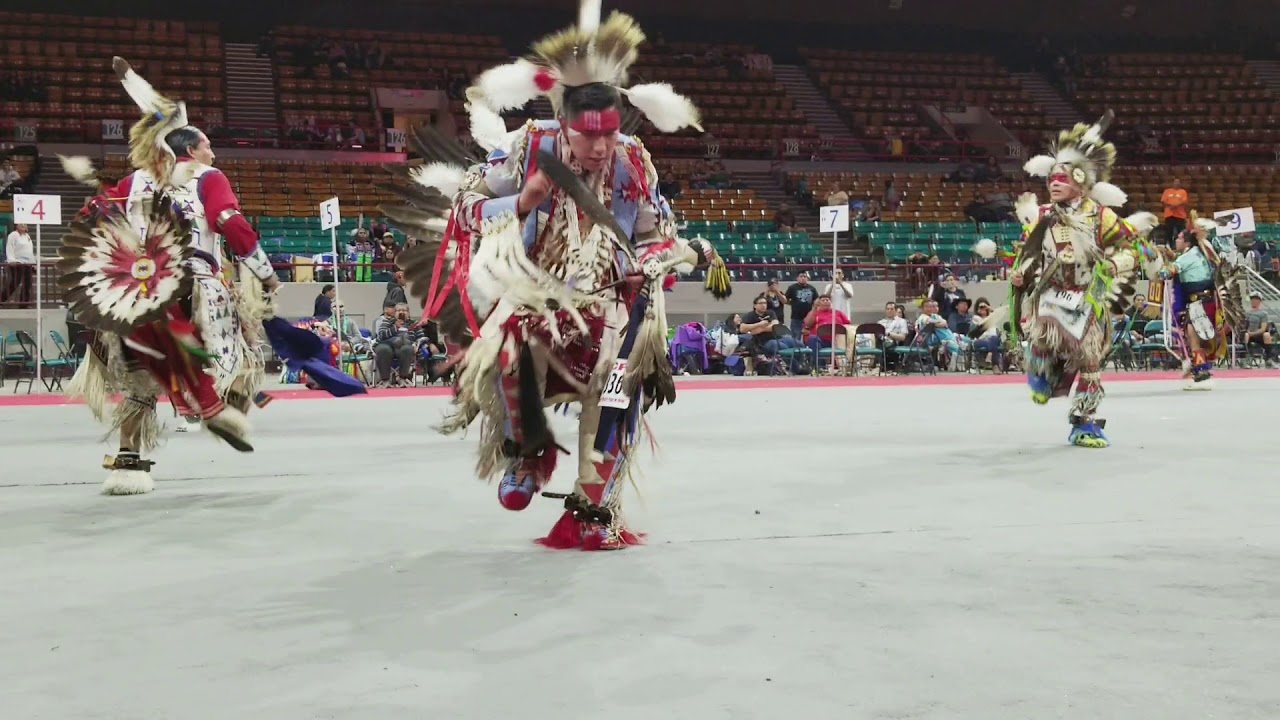 Denver March Powwow 2018 - Saturday Evening Men's Traditional Special Finalists & Winners