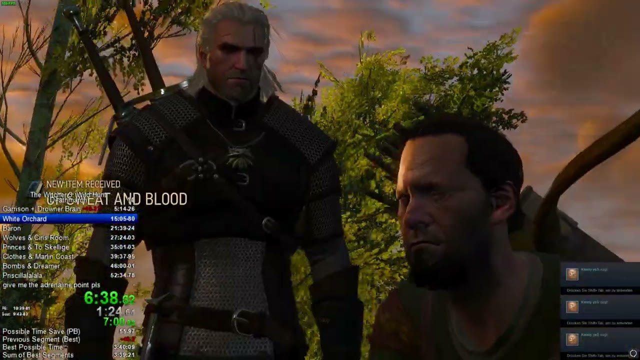 Deathmarch Witcher 3 any% Speedrun in 3:31:26