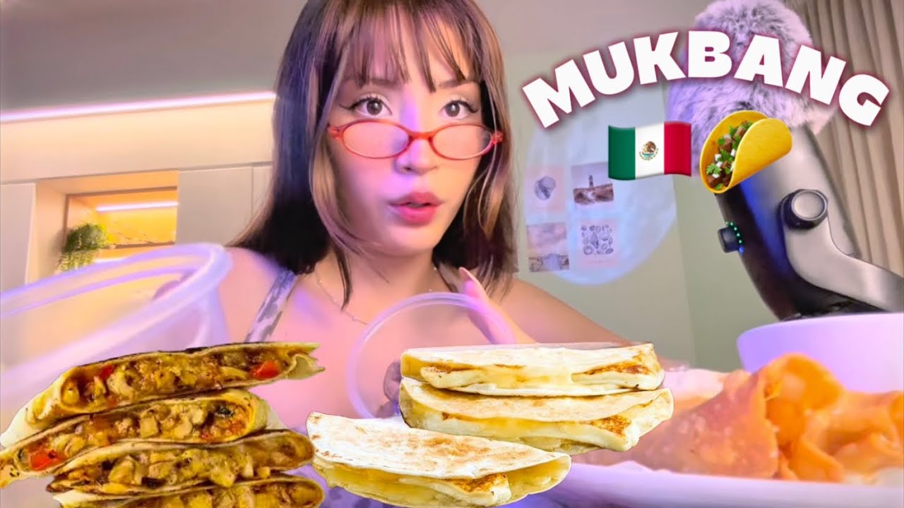 ASMR PROBANDO COMIDA MEXICANAS 🇲🇽QUESADILLAS🌮 MUKBANG PICANTES 🌶️ 🔥
