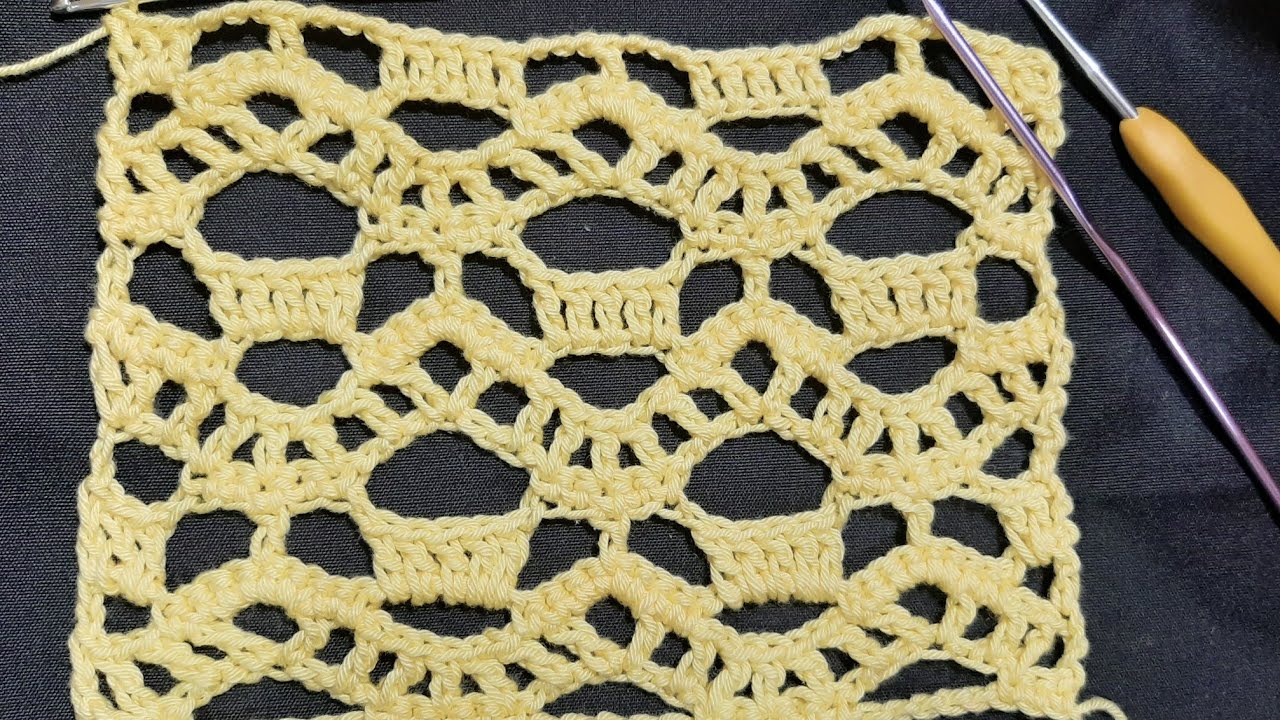 🤍 Punto a crochet con un calado Precioso paso a paso