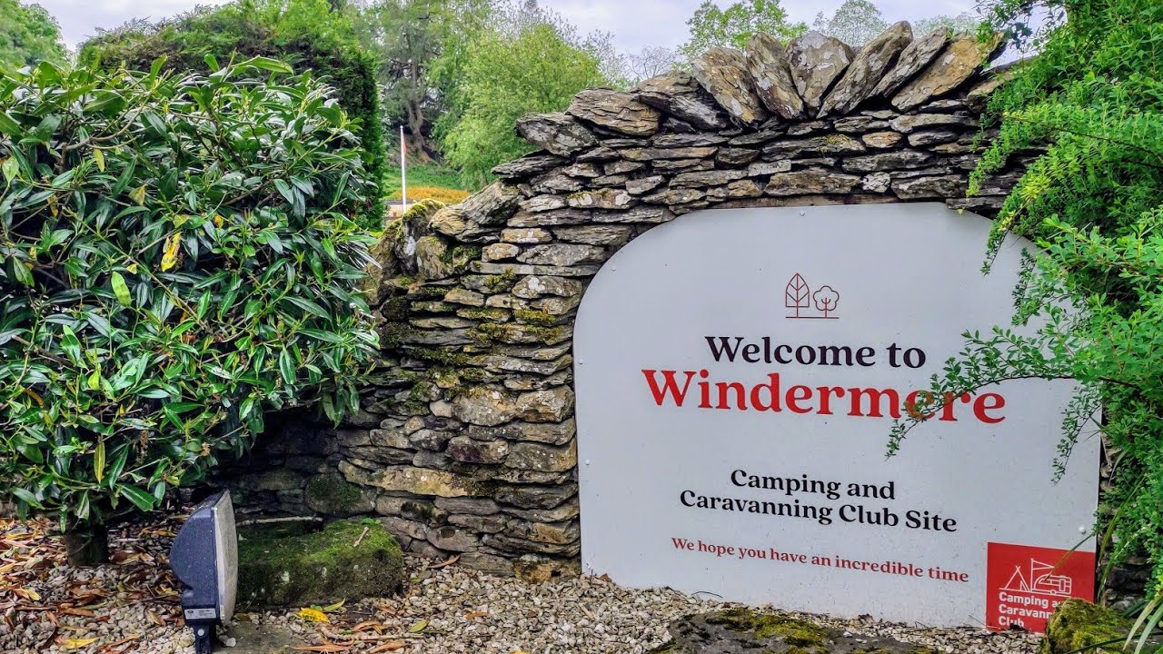 Windermere camping and caravan club site Cumbria