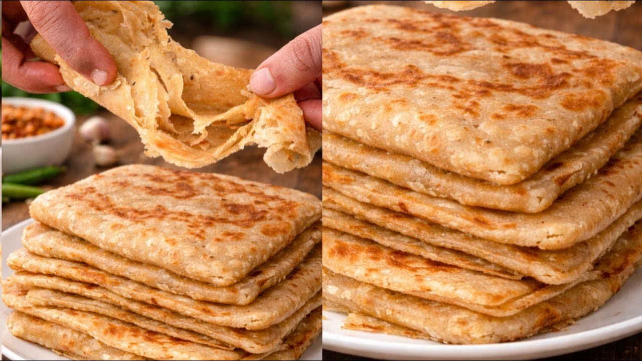 गेहूं के आटे और पोहा से बनाएं परतदार पराठा जो भी खा खाते ही रह जाए paratha recipe