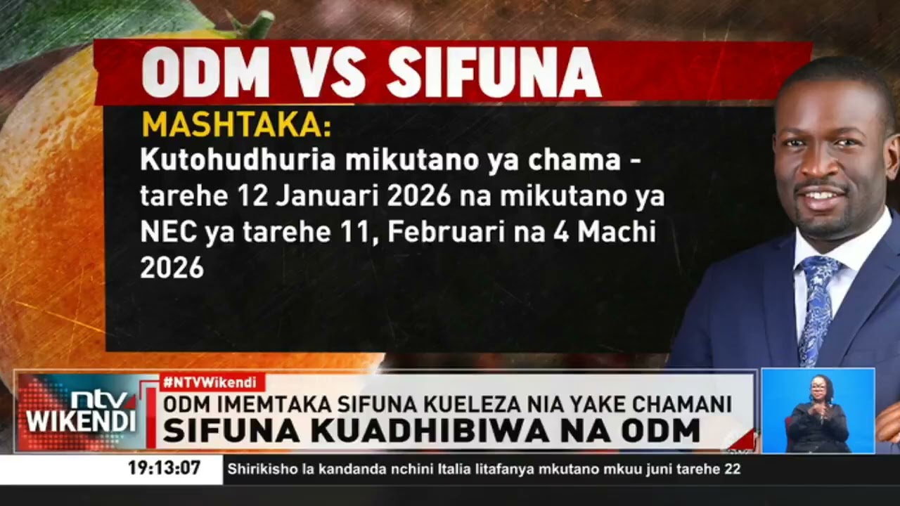 ODM yamwita Sifuna kwenye kamati ya nidhamu kujitetea juu ya wadhifa wake