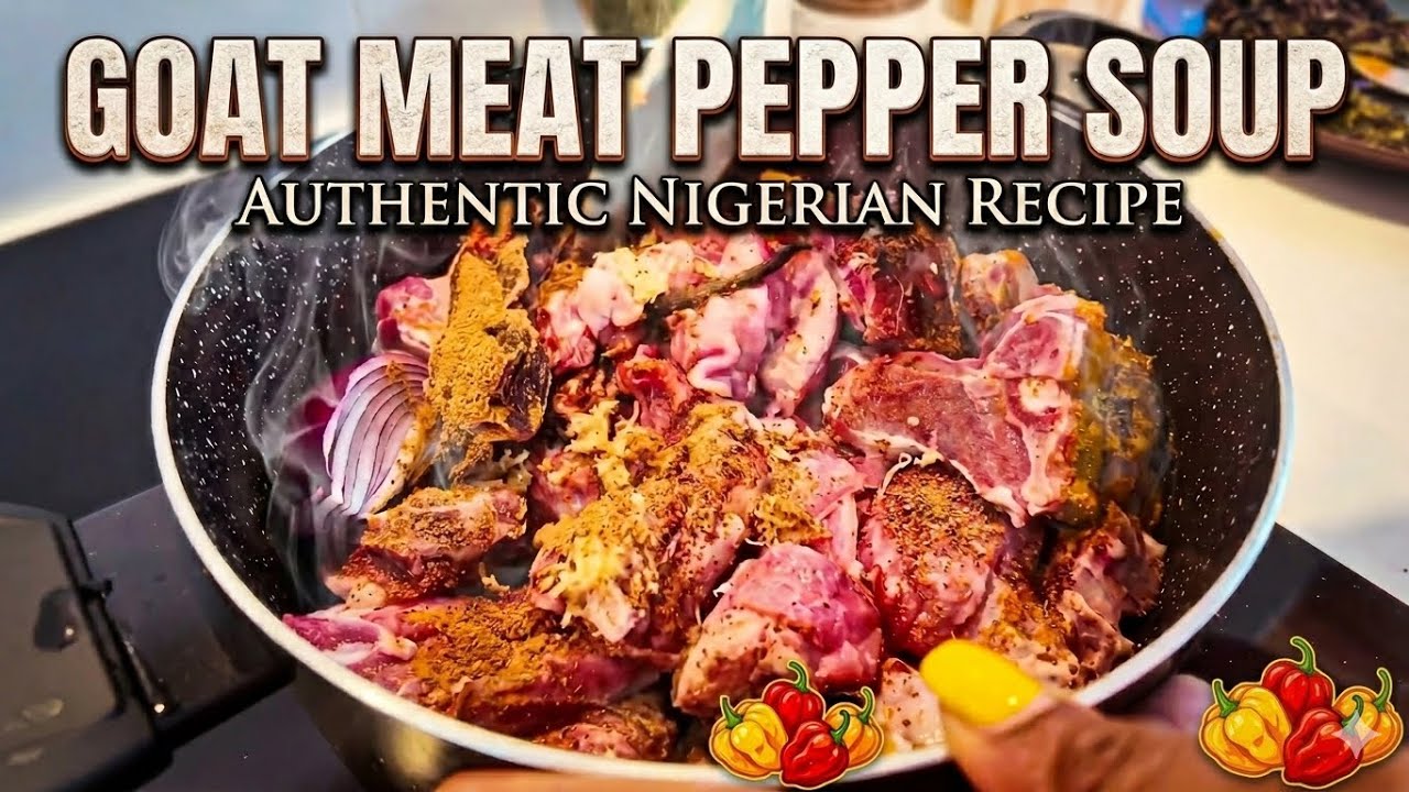 Goat Meat Pepper Soup Recipe | How To Cook Soft & Spicy Pepper Soup | Assorted Meat #food