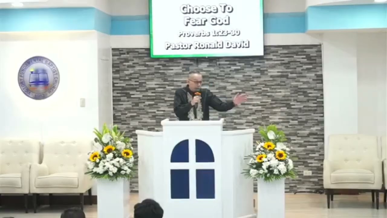 Choose To Fear God - Pastor Ronald David