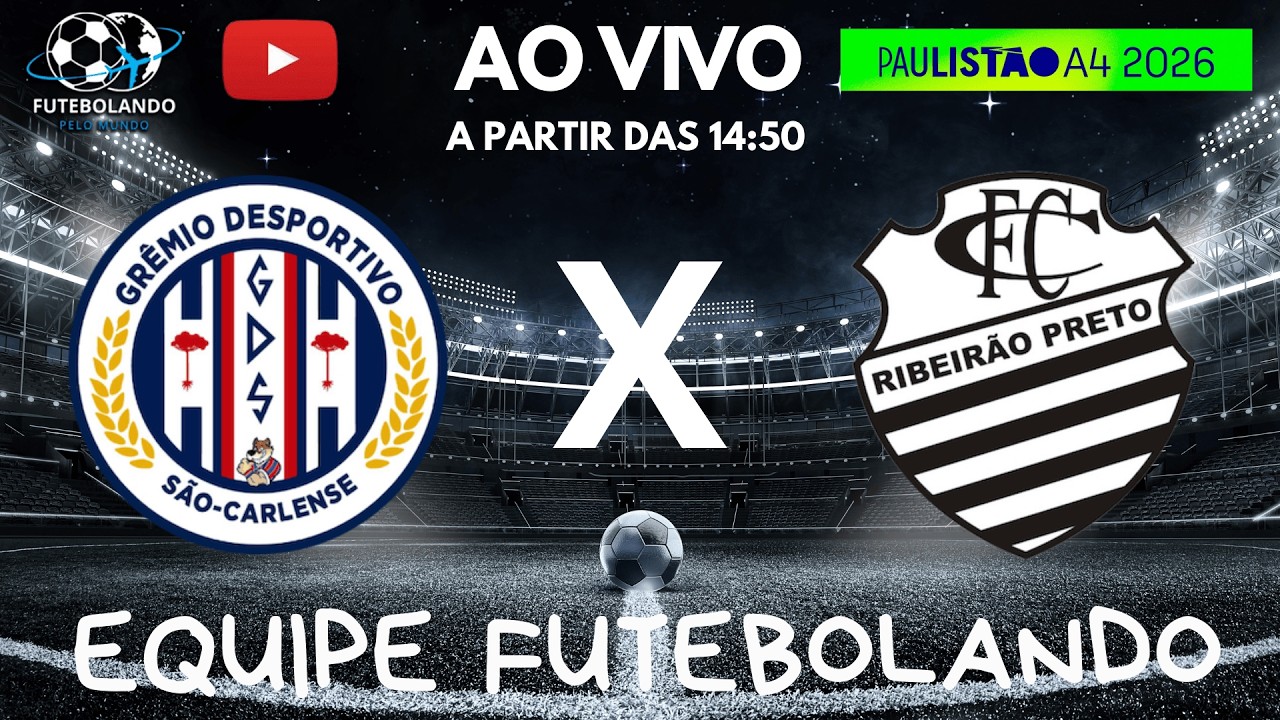 🔴 AO VIVO  -  G D SÃO CARLENSE  X  COMERCIAL FC  -  PAULISTA SÉRIE A4 2026   - 14/02/26