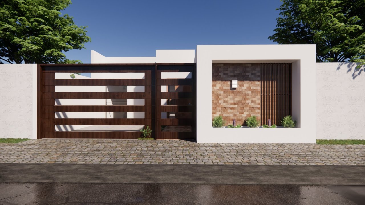 CASA MINIMALISTA DE UN PISO CON 3  DORMITORIOS