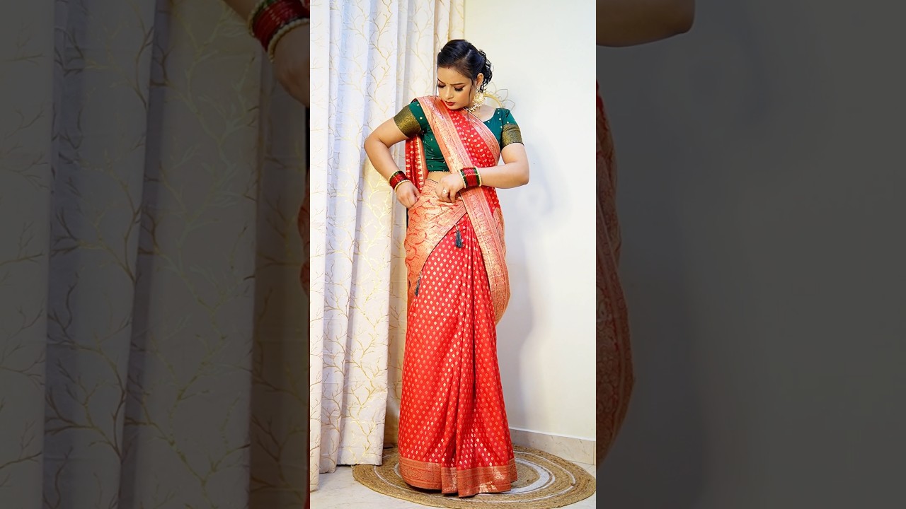 Karwachauth and Teej Special Saree Draping ❤️