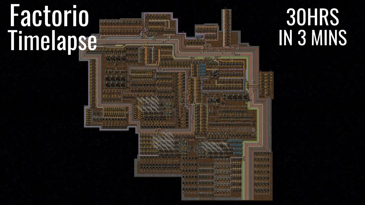 Factorio Timelapse - Space Block | 4K