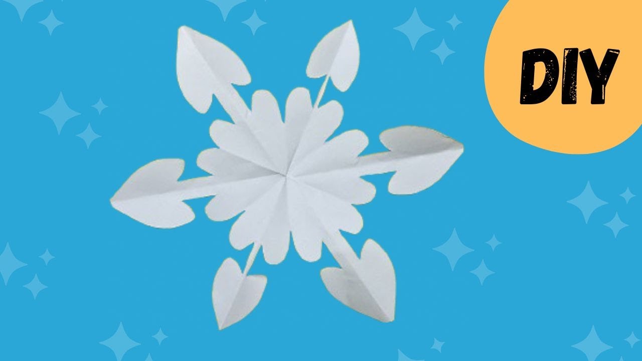 🤩 TUTORIAL: PAPER SNOWFLAKES 🤩 Making a snowflake out of paper easy