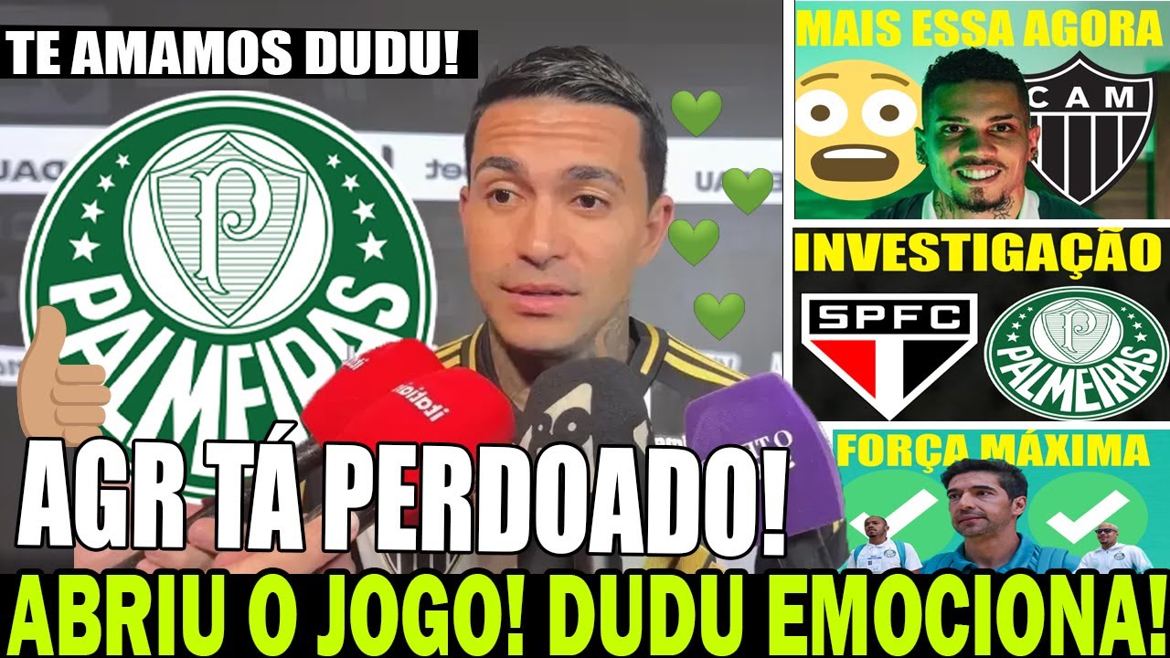 DUDU MANDOU RECADO PRA TORCIDA DO PALMEIRAS! VERDÃO VENCE DISPUTA! PAULINHO PRESSIONADO, ABEL ANIMA