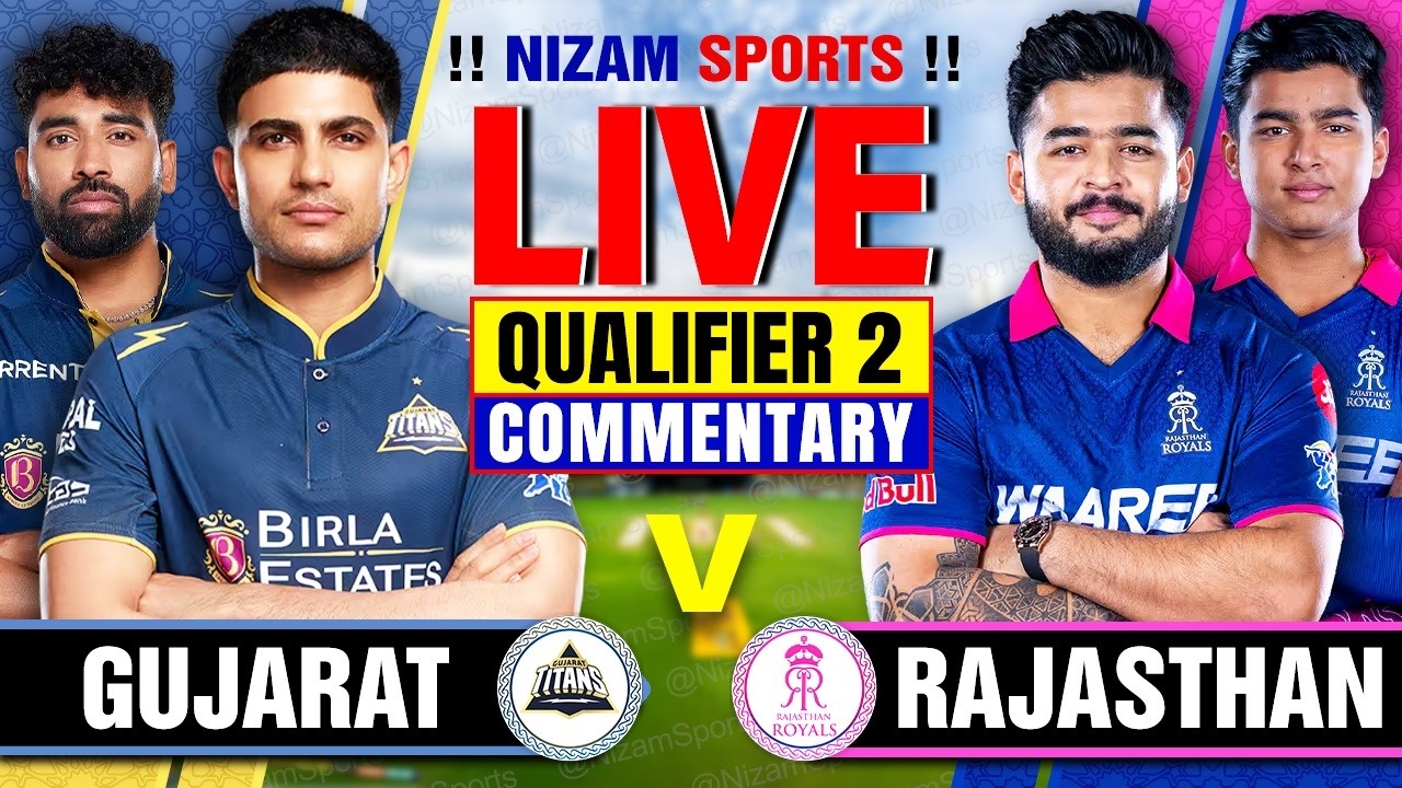 🔴Live: GT vs RR | IPL 2026 | Qualifier 2 | Live Cricket Score & Commentary