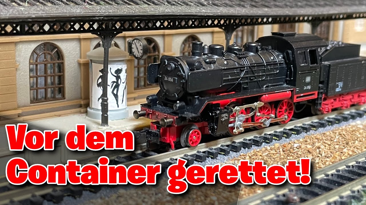 Ich habe eine komplette Spur N Anlage vor dem Container gerettet!